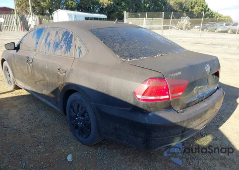 2012 Volkswagen Passat 2.5L S из США, поврежденный, VIN 1VWAP7A37CC006993